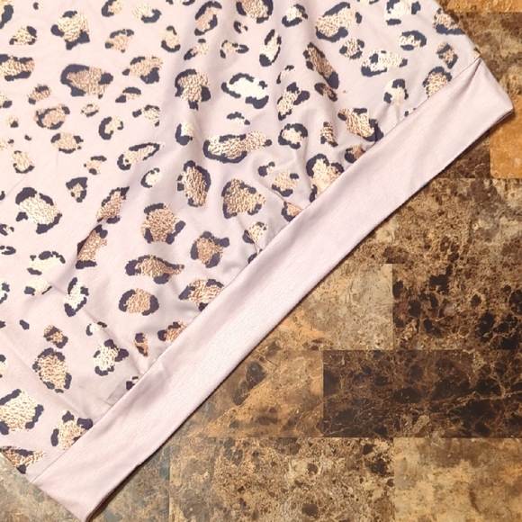 Pixi Lady Lilac Purple and Black Leopard Print Sweatshirt. - Picture 6 of 6